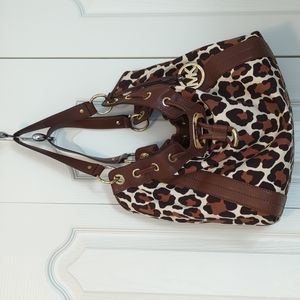 Michael Kors Animal Print Shoulder Bag